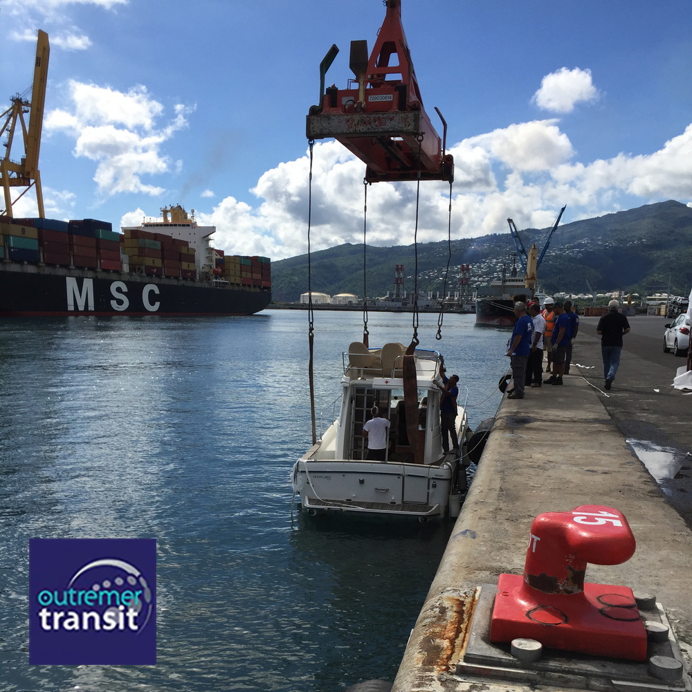 Transport Bateau de plaisance France Réunion et mise a l-eau