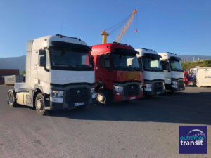 Transport France-Reunion Tracteurs Routiers en Roro