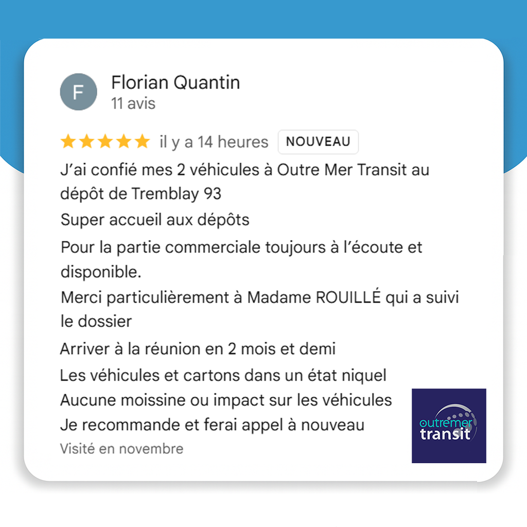 Merci Florian Q. Avis Outremer Transit Novembre 2025