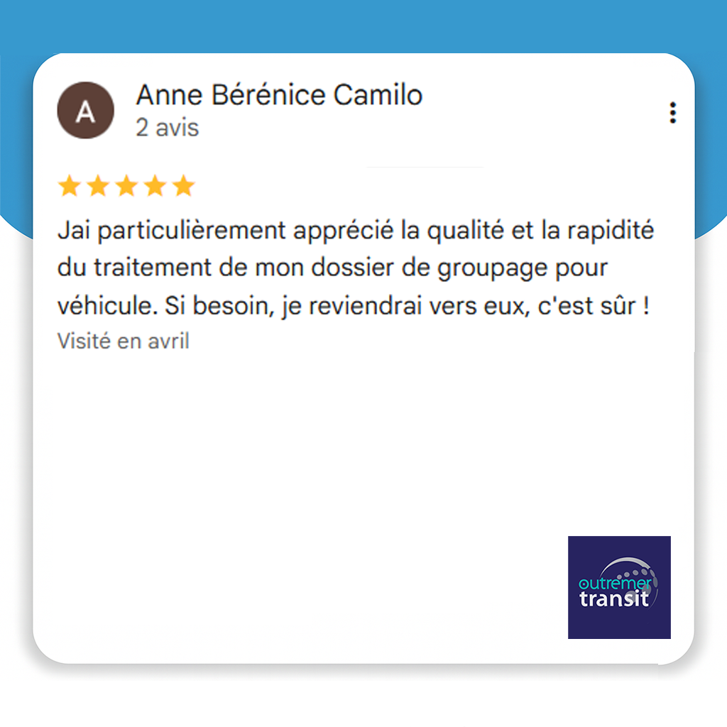Avis Google Outremer Transit  Anne Camilo