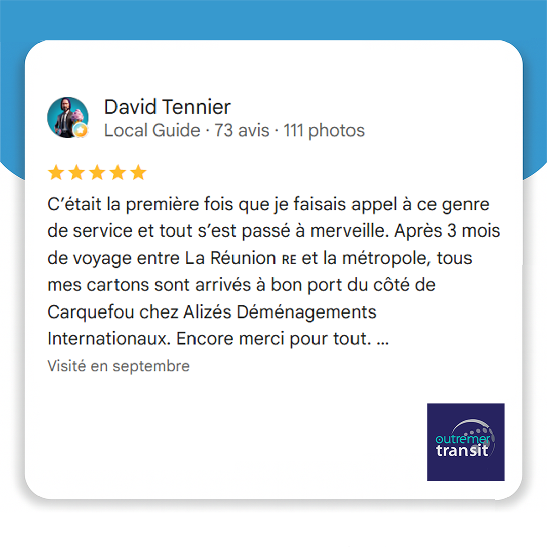 Avis Google Outremer Transit David T