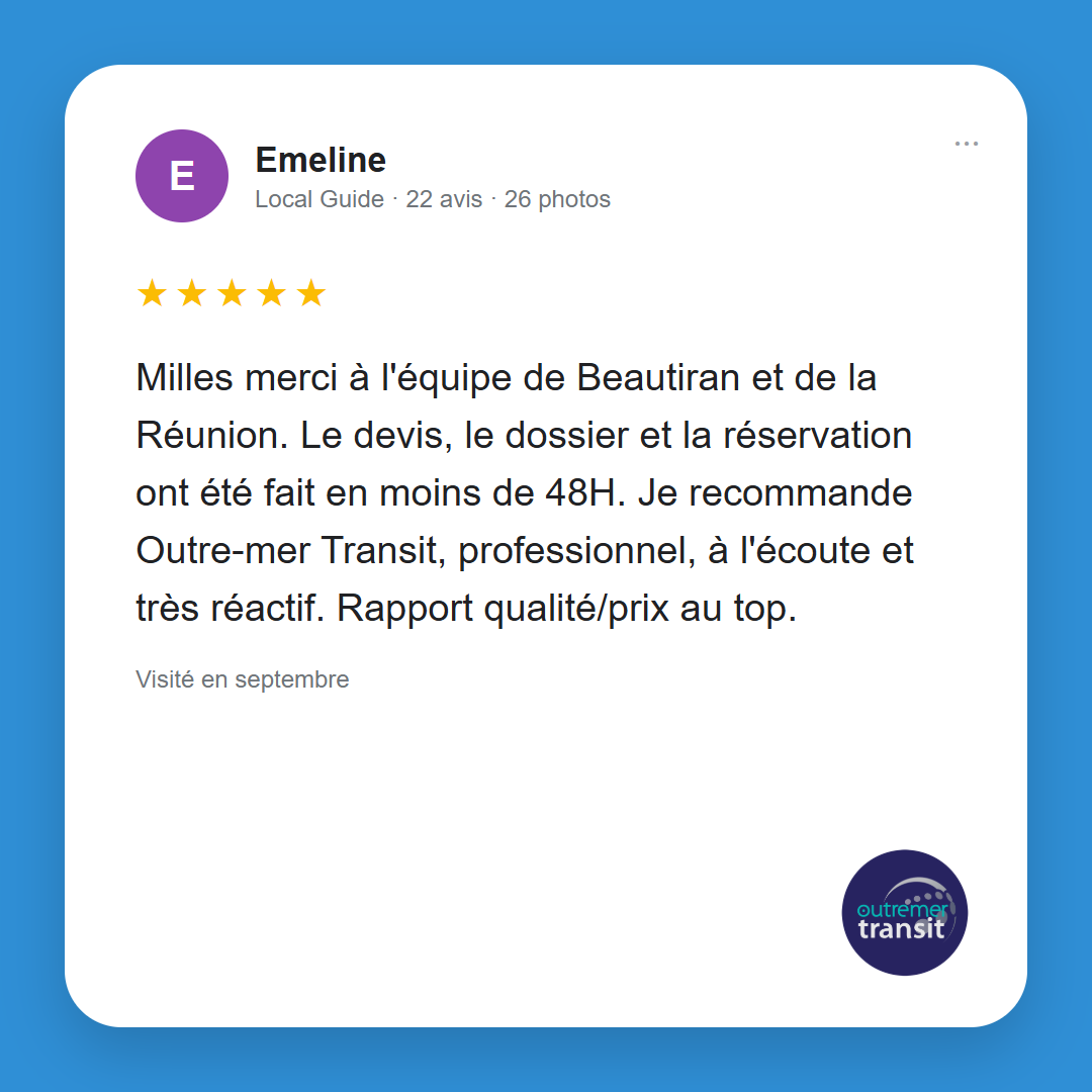 vis Google Outremer Transit Emeline