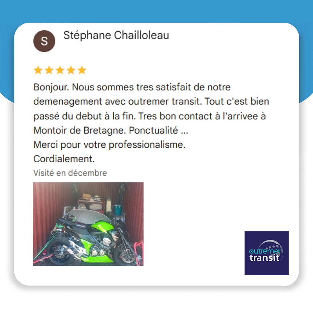 Avis Google Outremer Transit Stephane C Decembre 2025