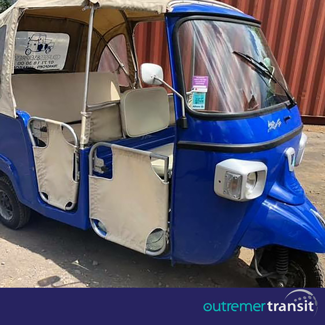 Transport de Tuk-Tuk  Reunion en conteneur avec Outremer Transit