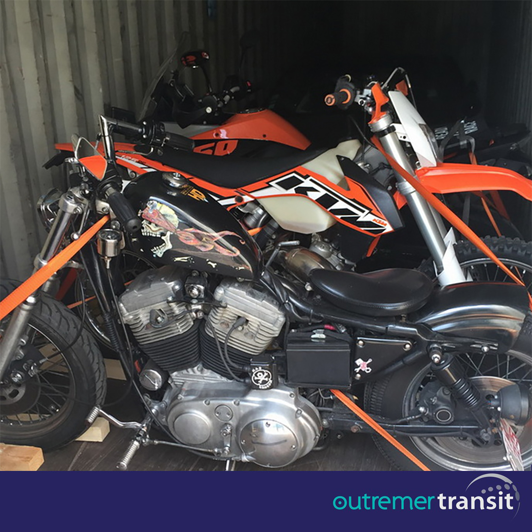 Transport de motos tous types avec Outremer Transit